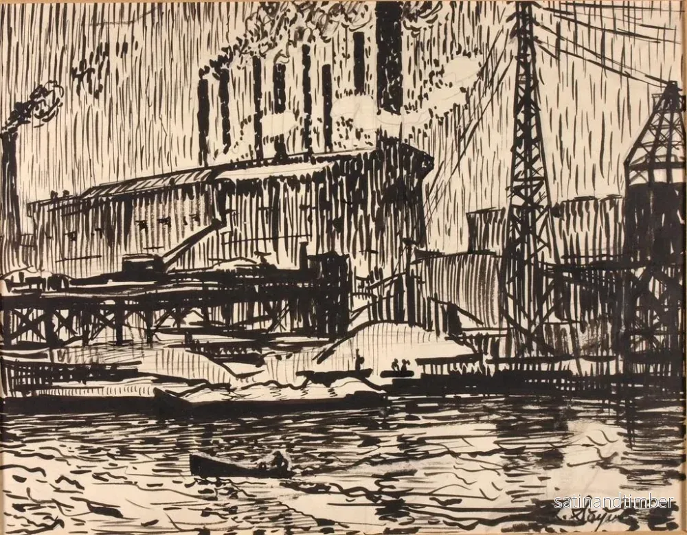 Reproduktion av målningen Schuylkill n° 5 - Henry Lyman Saen - Bild 2