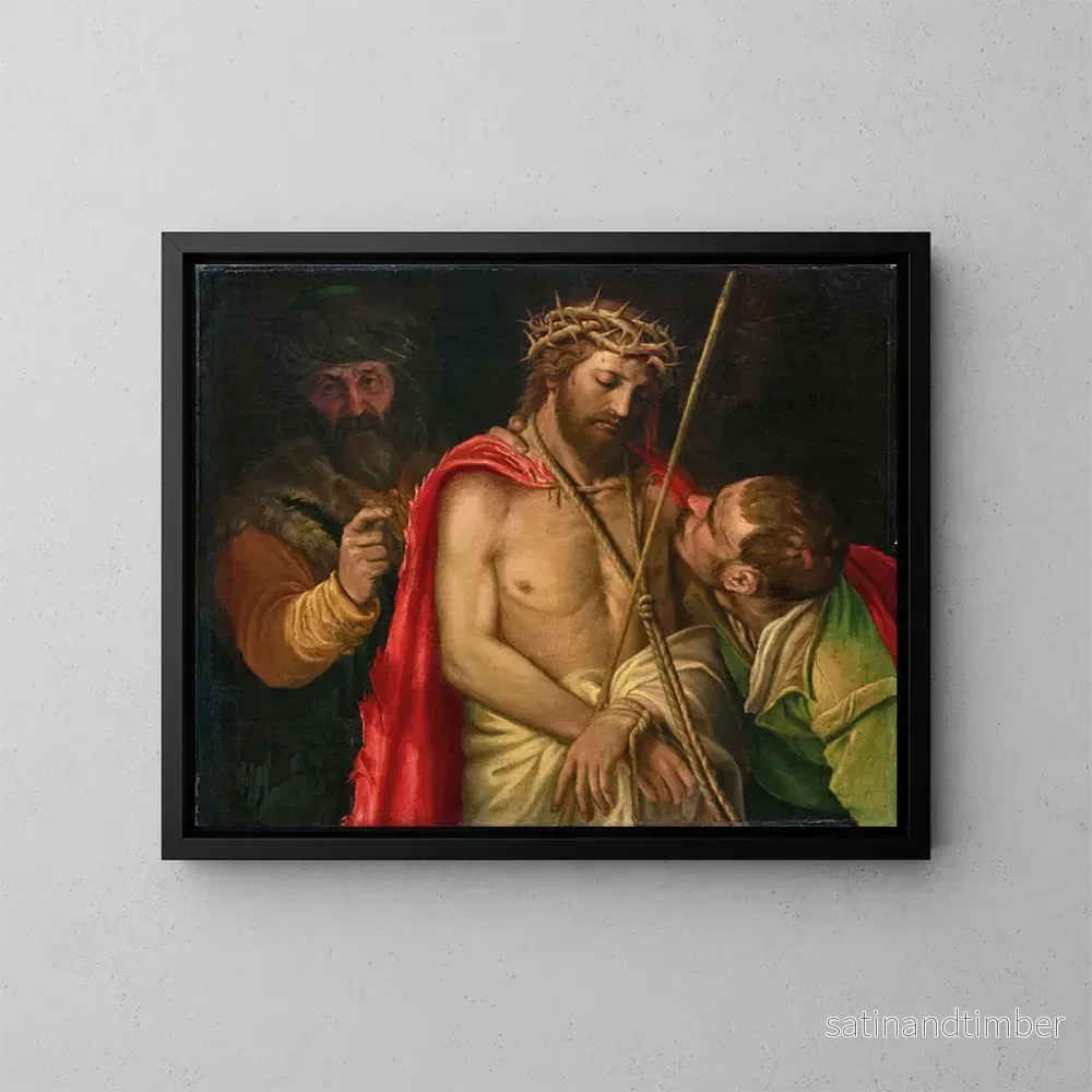Reproduktion av målningen La Moquerie du Christ - Vincenzo Campi
