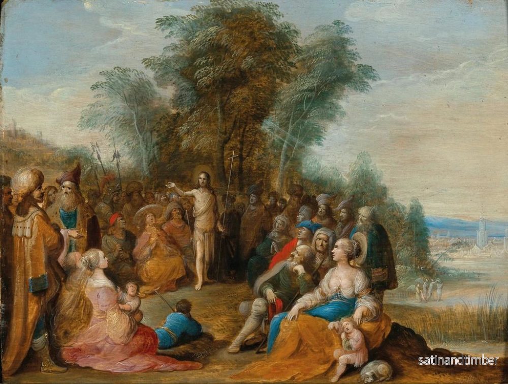 Reproduktion av målningen av Saint Jean-Baptiste predikar i öknen - Frans Francken den yngre - Bild 2