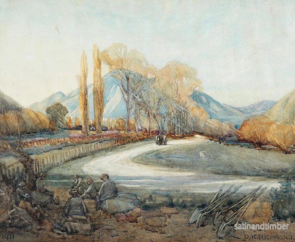 Reproduktion av målningen Hommes de la route au repos - Dorothy Richmond - Bild 2