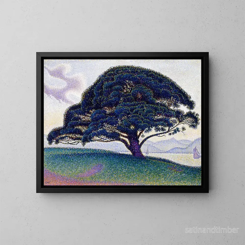 Reproduktion av målningen Le pin de Bonaventure - Paul Signac