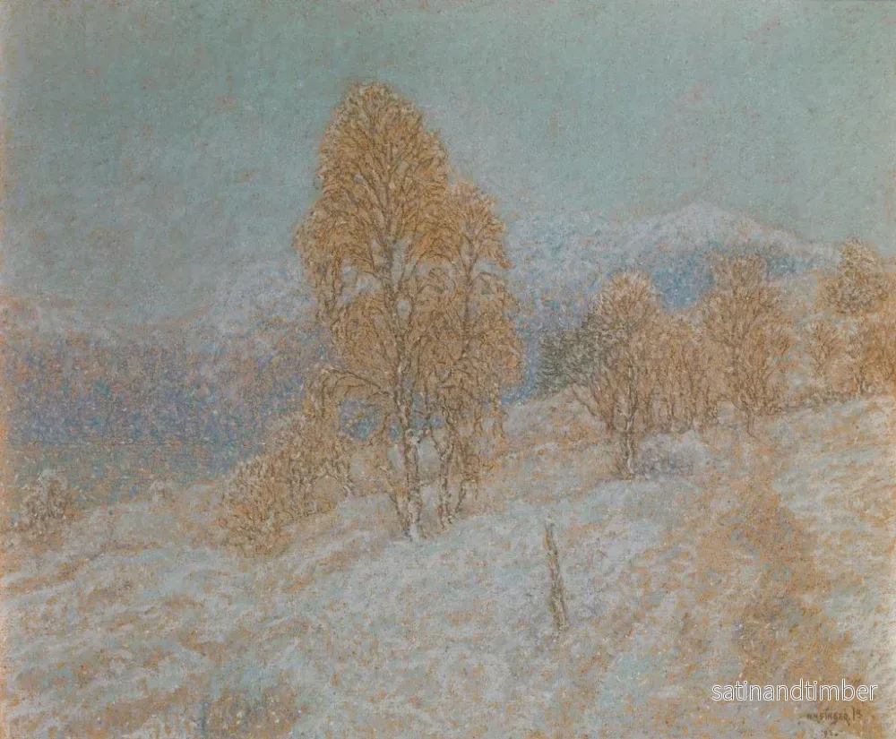 Reproduktion av målningen Vinterdag - William Henry Singer - Bild 2