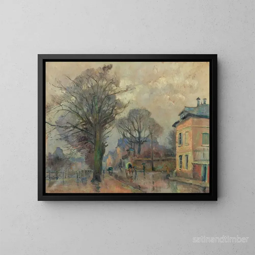 Reproduktion av målningen Faubourg de Rouen - Robert Antoine Pinchon
