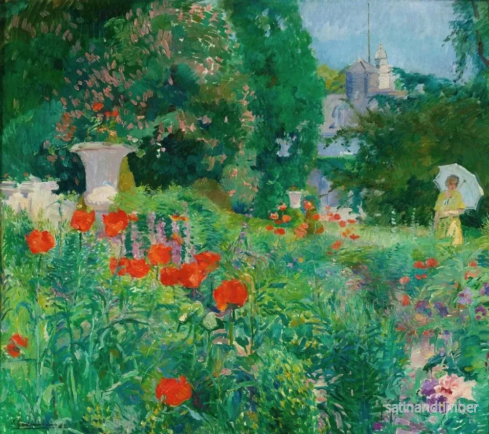 Reproduktion av målningen Elegant målning i vallmofältet - Ernest Jean Joseph Godfrinon - Bild 2