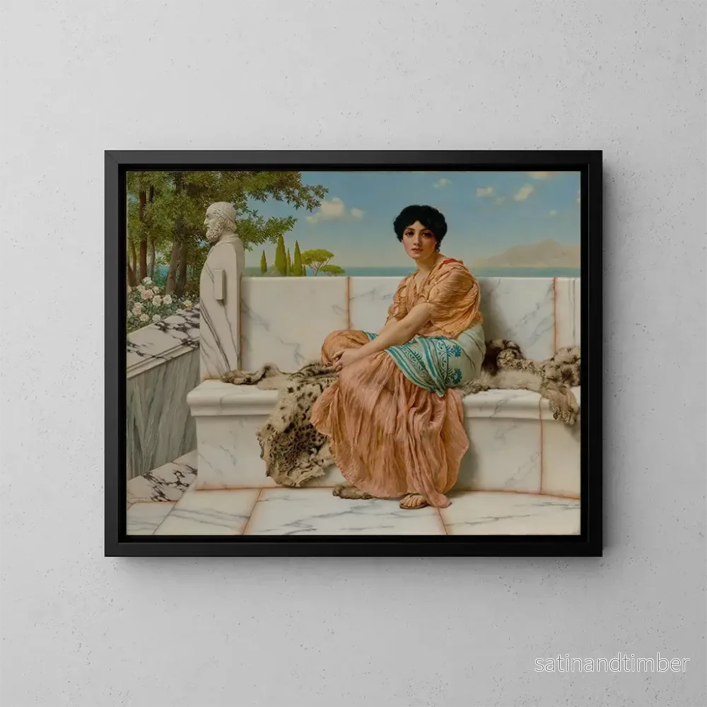 Reproduktion av målningen Rêverie - John William Godward