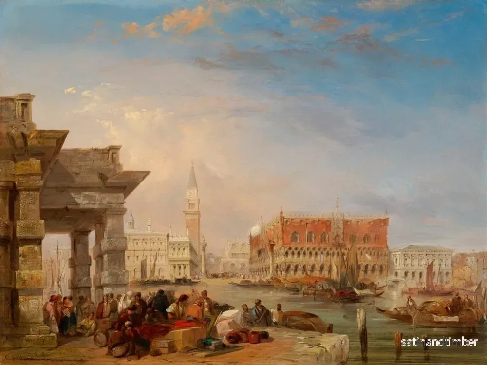 Reproduktion av målningen Saint-Marc sedan Dogana - Edward Pritchett - Bild 2