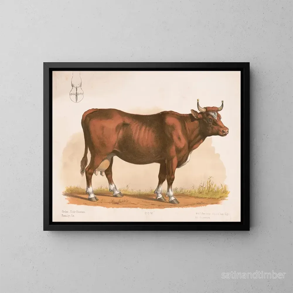 Reproduktion av målningen Vache - Louis Prang Co