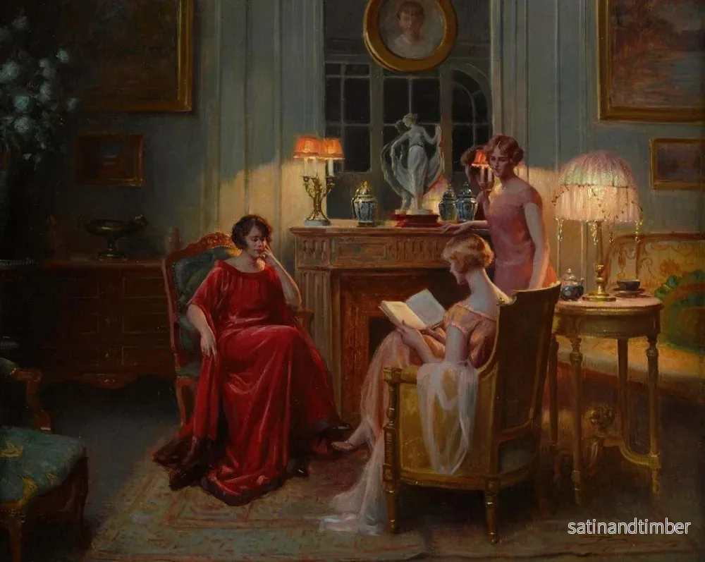 Reproduktion av målningen i läsrum - Delphin Enjolras - Bild 2