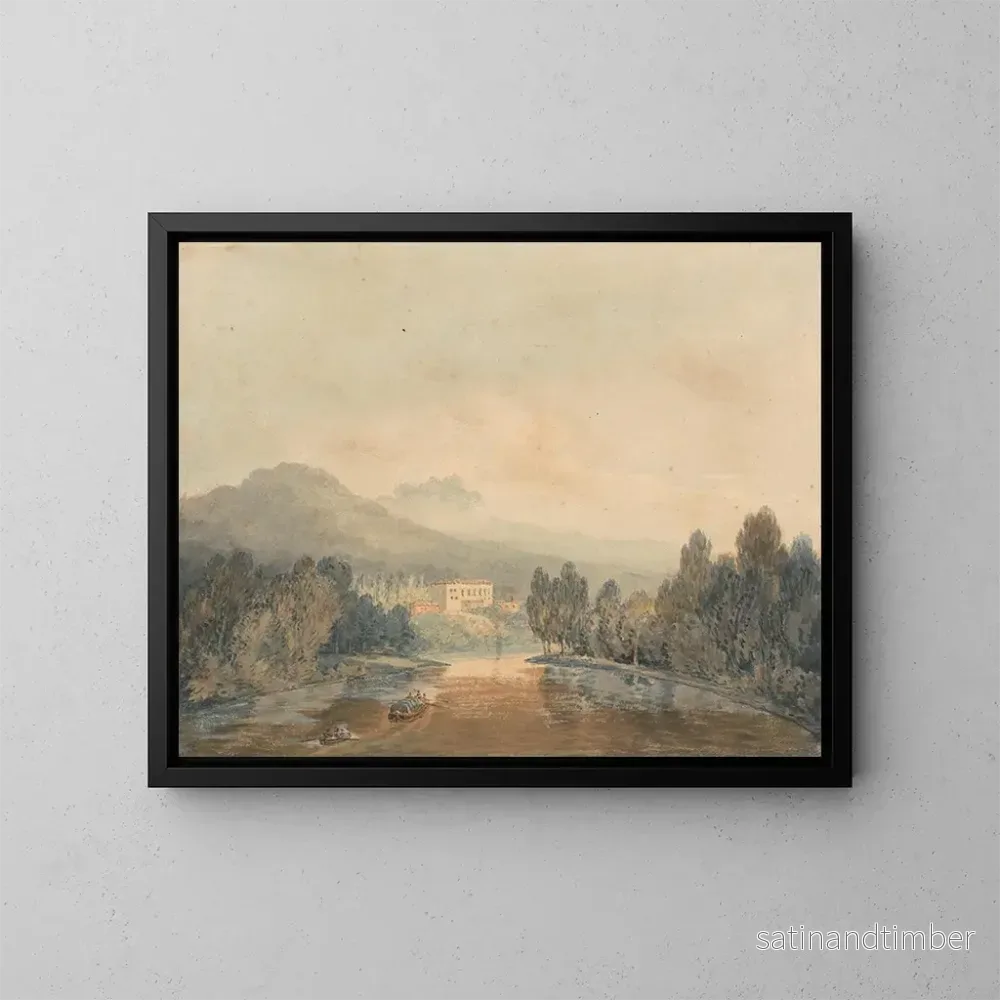Reproduktion av målningen Villa Salviati sur l’Arno – Joseph Mallord William Turner Reproduktion av målningen Villa Salviati sur l’Arno – Joseph Mallord William Turner