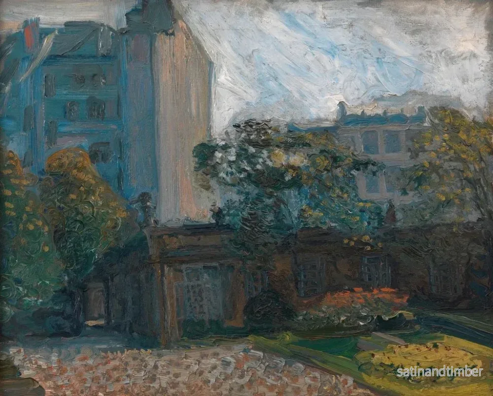 Reproduktion av målningen av gården i Liechtensteinpalatset i Wien - Richard Gerstl - Bild 2