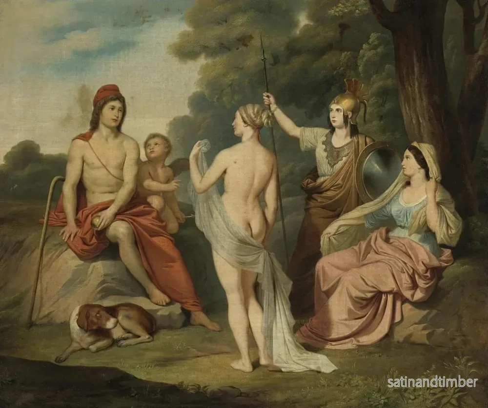 Reproduktion av målningen Le Jugement de Paris - Jacques Louis David - Bild 2