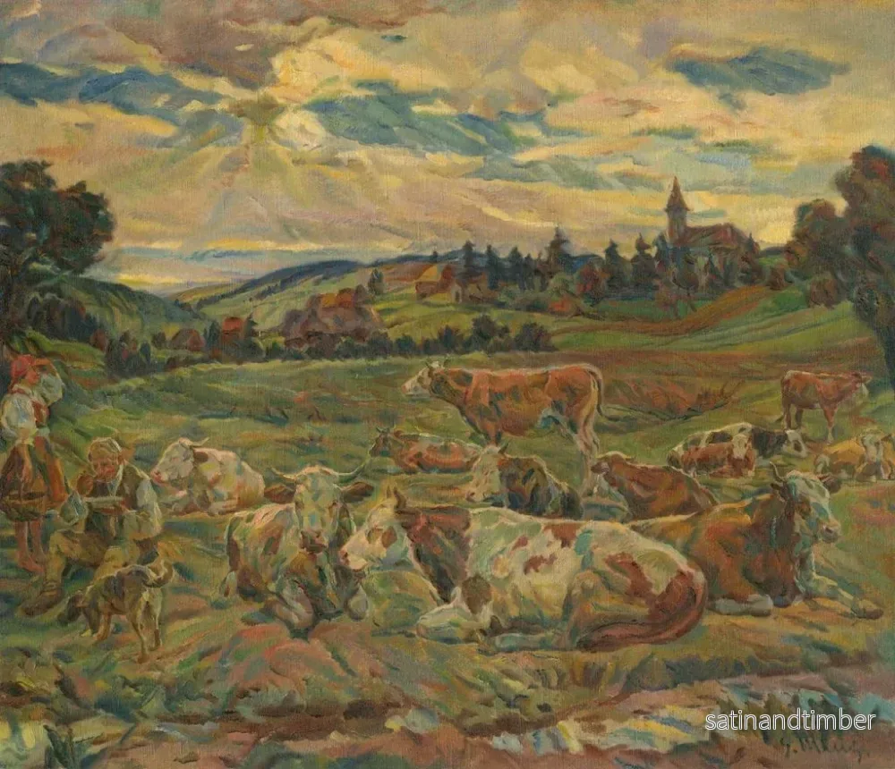 Reproduktion av målningen Frukost för en boskapsägare - Gustav Mahler - Bild 2