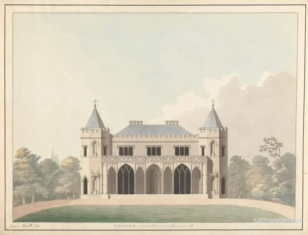 Reproduktion av målningen Elevation av den lilla Frogmore - James Wyatt - Bild 2