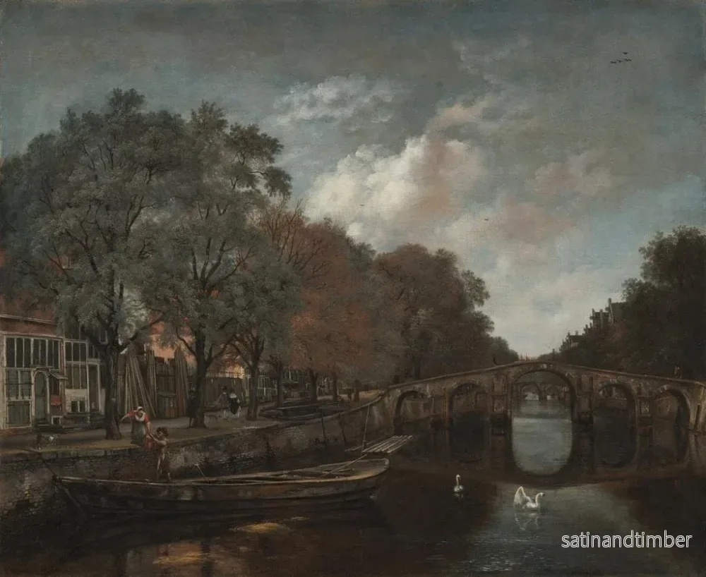 Reproduktion av målningen Herengracht i Amsterdam - Jan Wijnants - Bild 2
