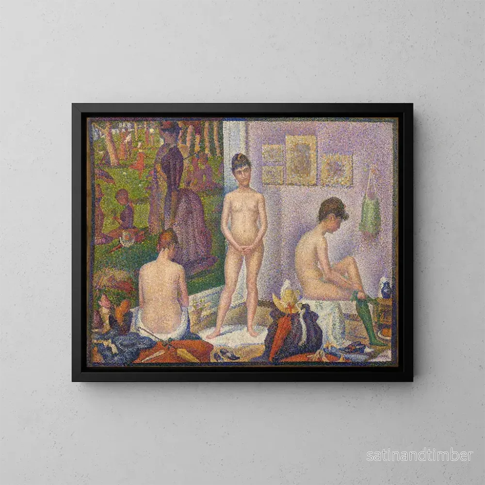 Reproduktion av målningen Les poseuses ensemble - Georges Seurat