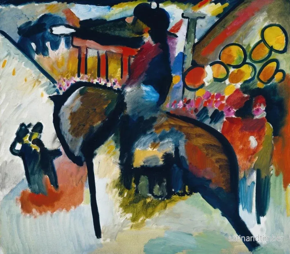 Reproduktion av målningen Impression IV: Gendarme - Wassily Kandinsky - Bild 2