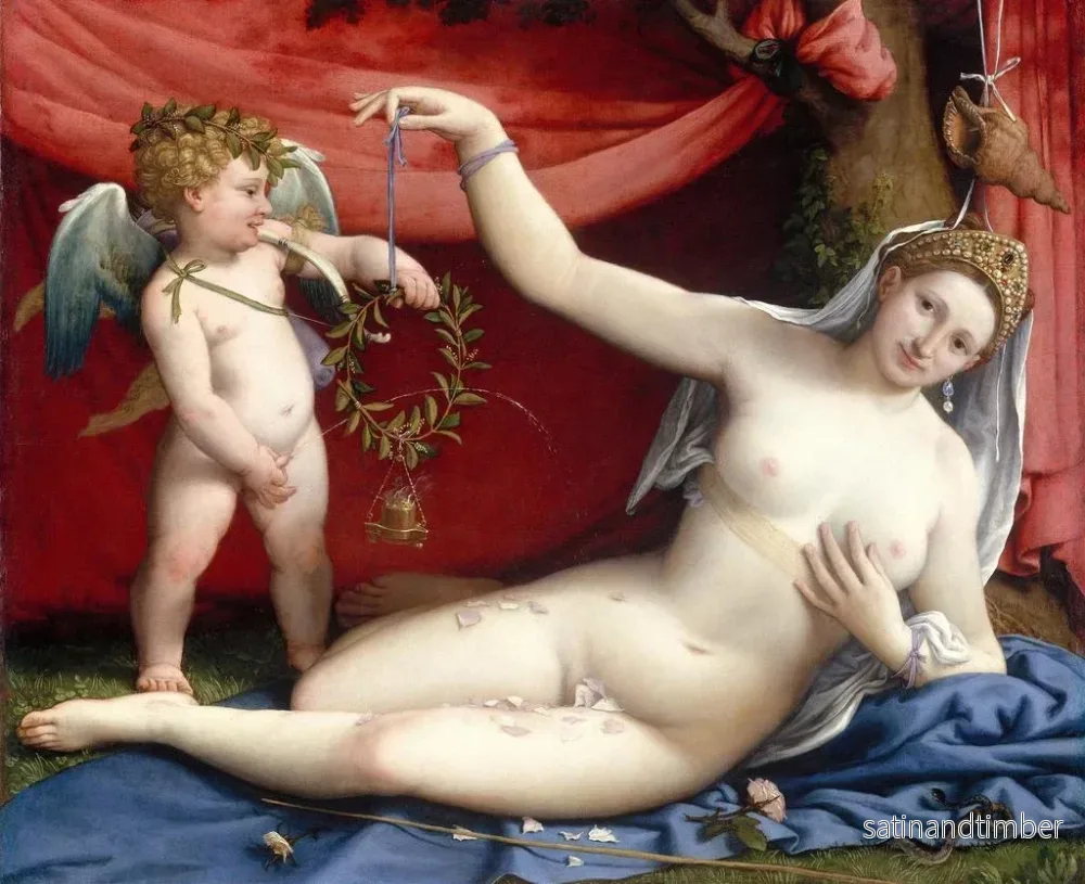 Reproduktion av målningen Venus och Cupido - Lorenzo Lotto - Bild 2