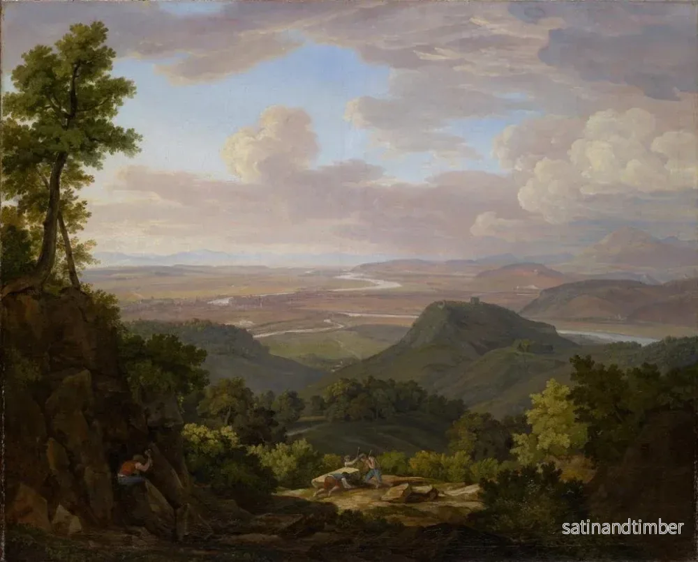 Reproduktion av målningen av Vue de la carrière de Muttenz vers Bâle et les plaines du Rhin - Jakob Christoph Miville - Bild 2