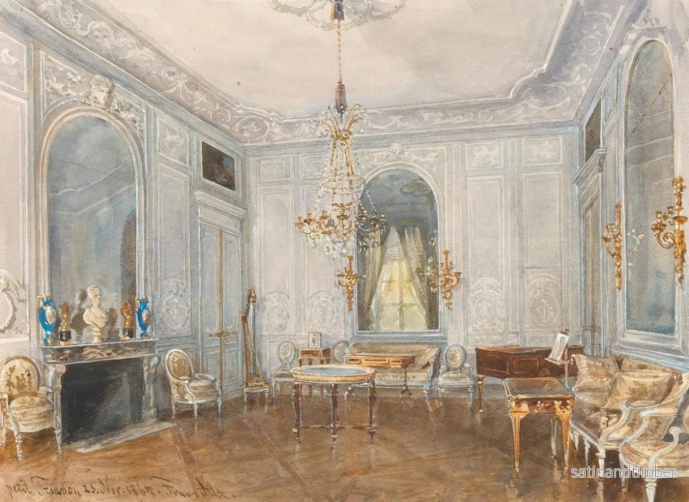 Reproduktion av målningen La salle à manger du Petit Trianon à Versailles - Franz Alt - Bild 2