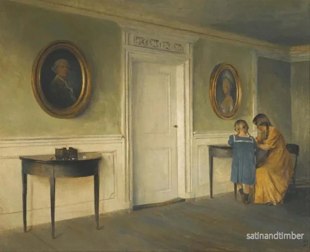 Reproduktion av målningen Konstnärens döttrar i en interiör - Peter Ilsted - Bild 2