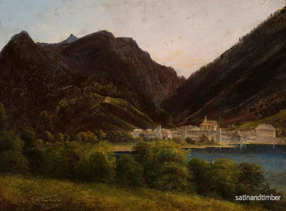 Reproduktion av målningen av stadsvy i dalen - Jan Nepomucen Głowacki - Bild 2
