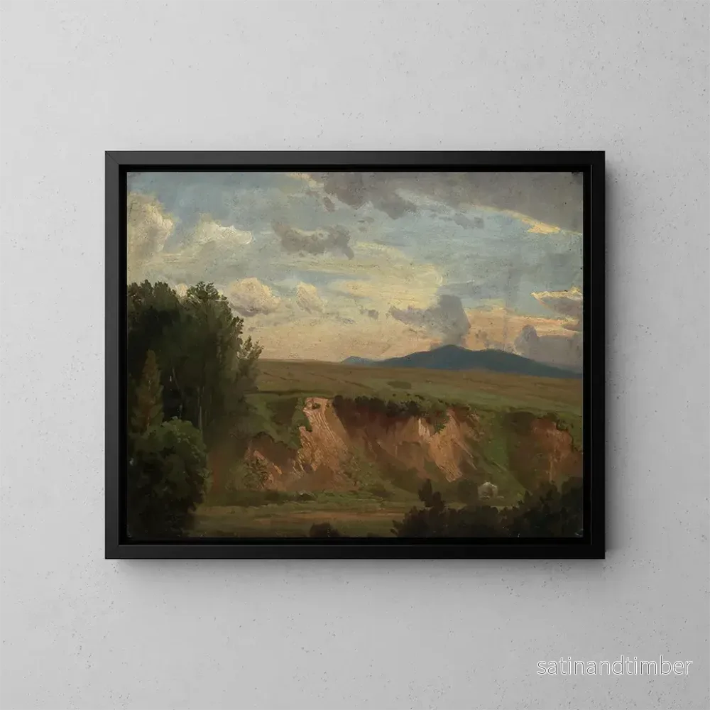 Reproduktion av målningen Landskap fransk med en naken skogsdunge – Johann Wilhelm Schirmer
