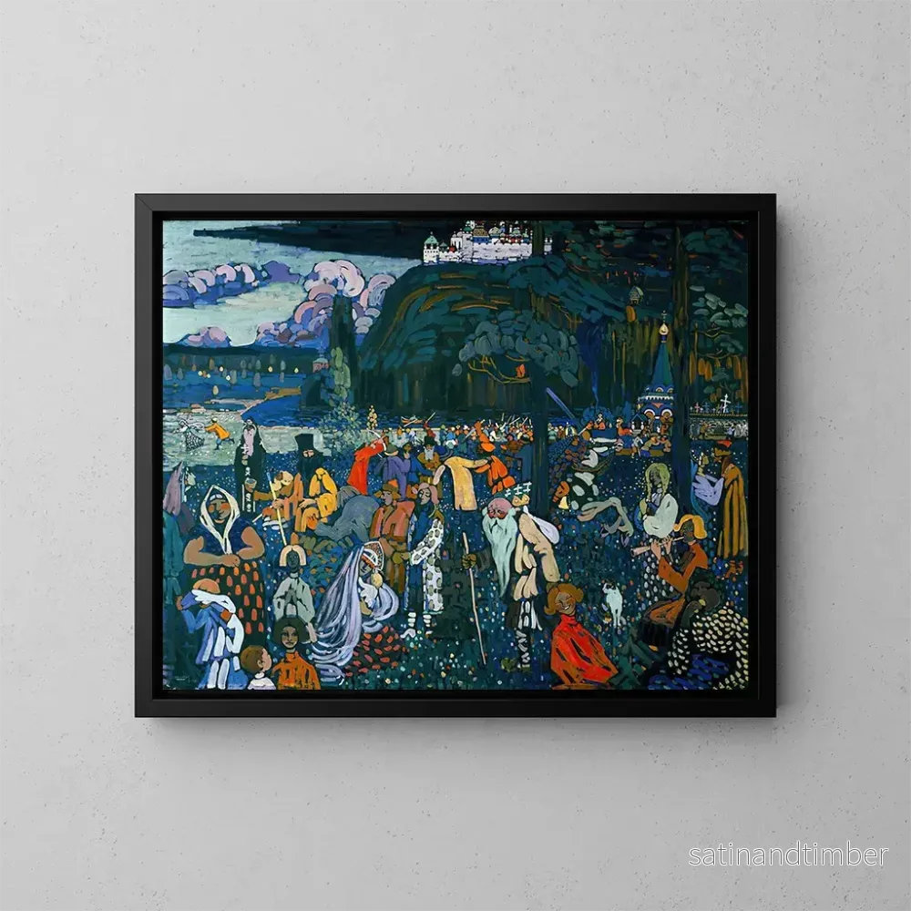 Reproduktion av målningen La vie en couleurs - Wassily Kandinsky