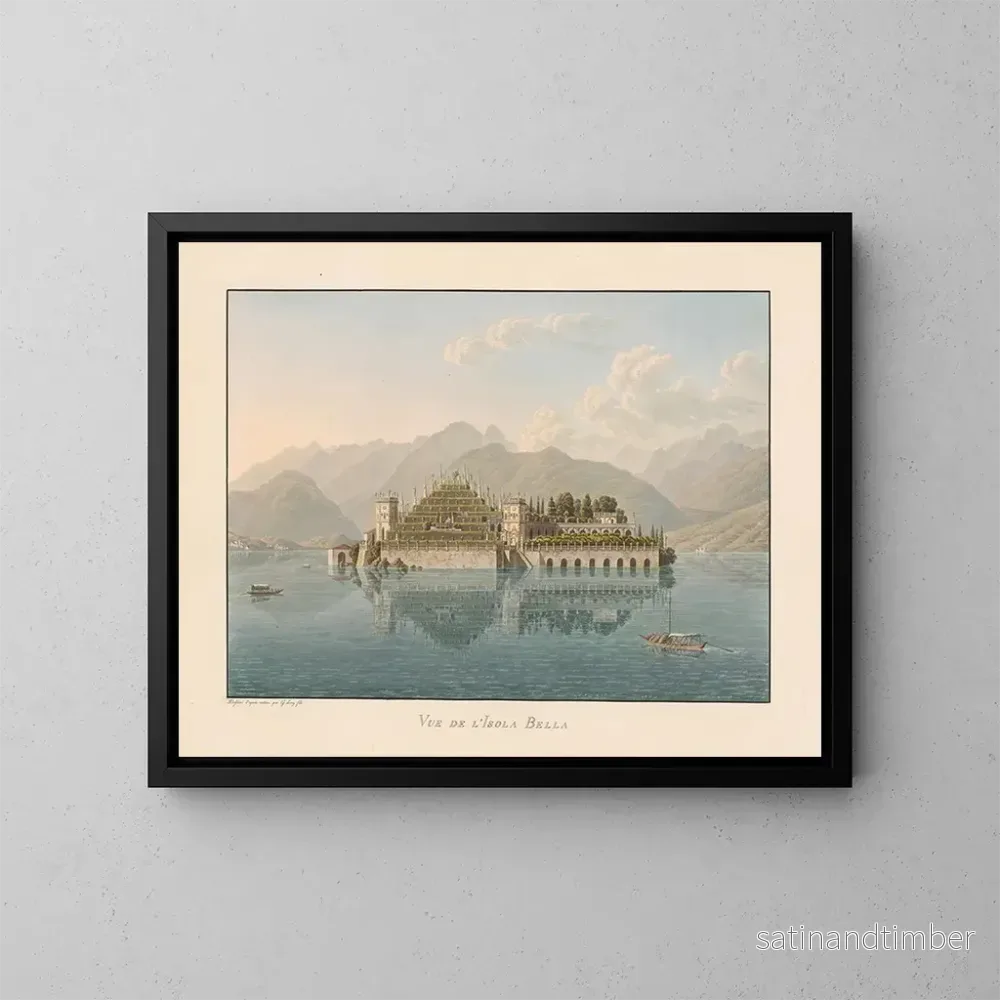 Reproduktion av målningen Vue de l'Isola Bella - Gabriel Lory den yngre