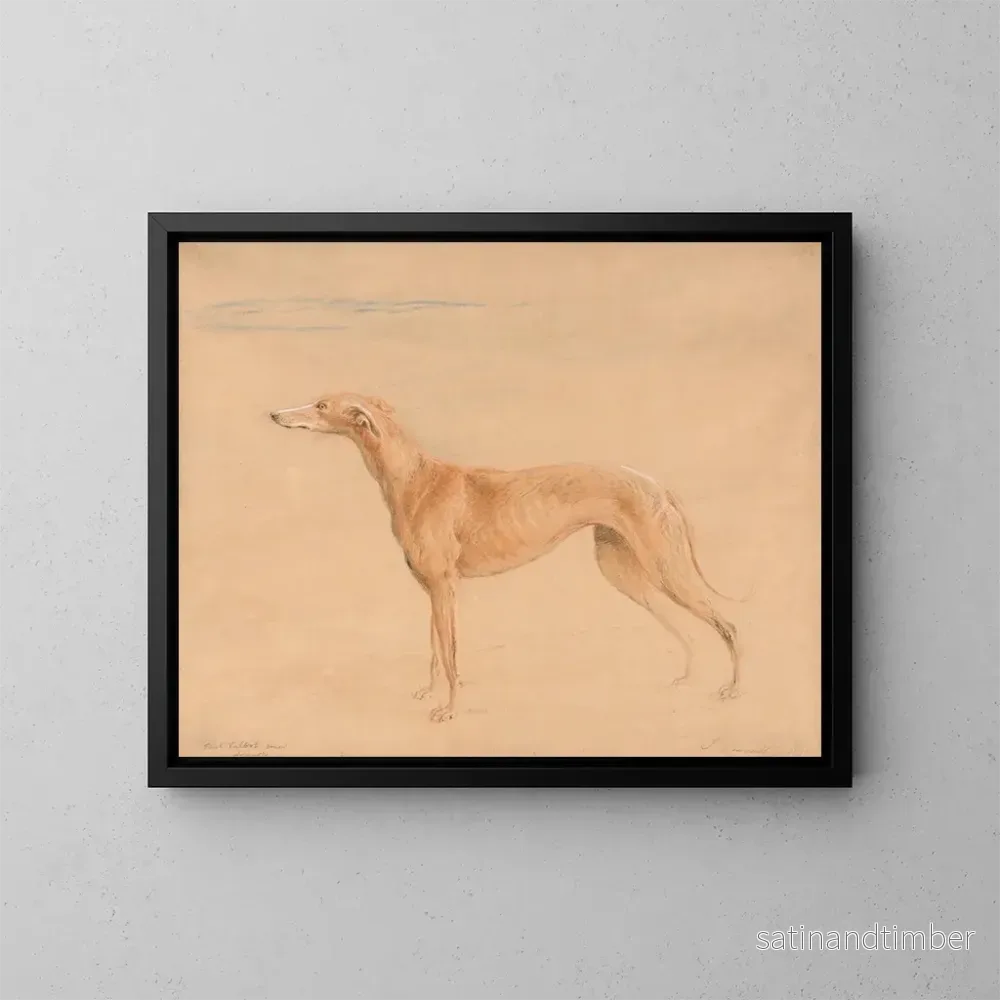 Reproduktion av målningen Le chien de chasse Thomasine - John Linnell