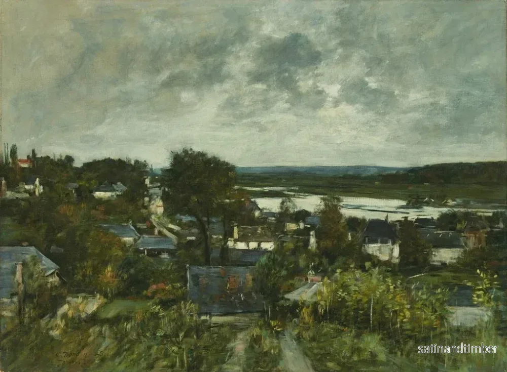 Reproduktion av målningen La Touques nära Deauville - Eugène Boudin - Bild 2