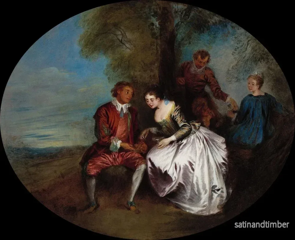 Reproduktion av målningen Le Dénicheur de moineaux - Jean-Baptiste Pater - Bild 2
