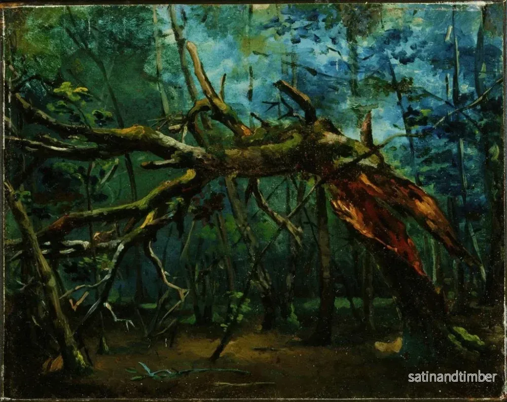 Reproduktion av målningen Ett fallit träd - Jean-Baptiste-Camille Corot - Bild 2