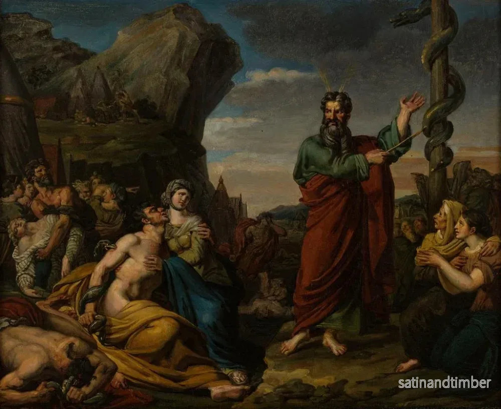 Reproduktion av målningen Le serpent d'airain - Constant Louis Félix Smith - Bild 2