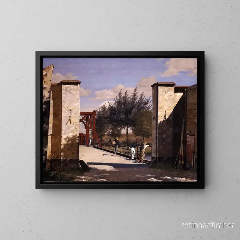 Reproduktion av målningen La porte nord de la citadelle - Christen Købke
