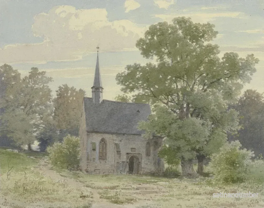 Reproduktion av målningen Chapelle nära Ockstadt - Carl Theodor Reiffenstein - Bild 2