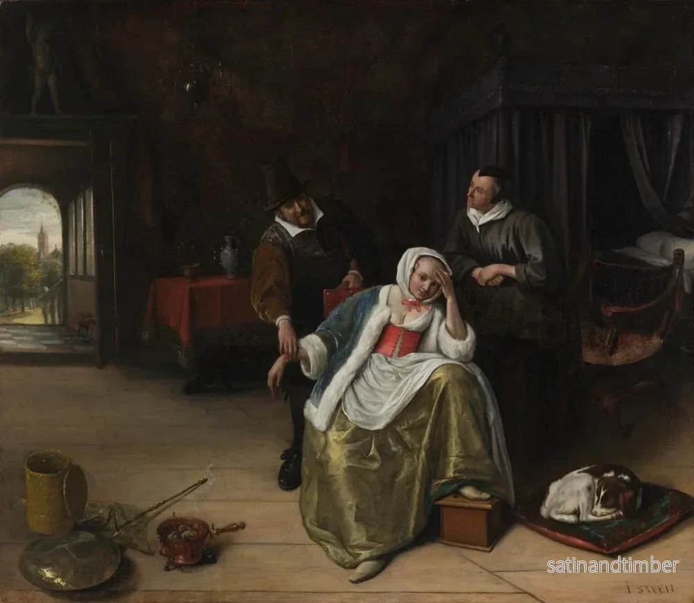 Reproduktion av målningen La jeune fille amoureuse - Jan Steen - Bild 2