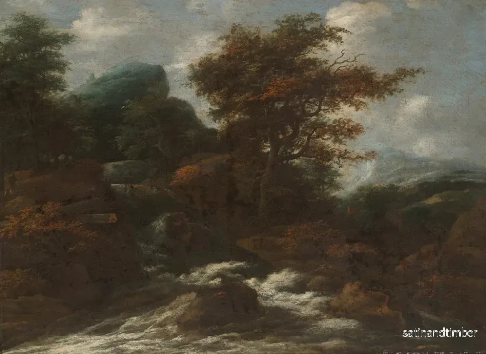 Reproduktion av målningen Landskap med vattenfall - Jacob Salomonsz van Ruysdael - Bild 2