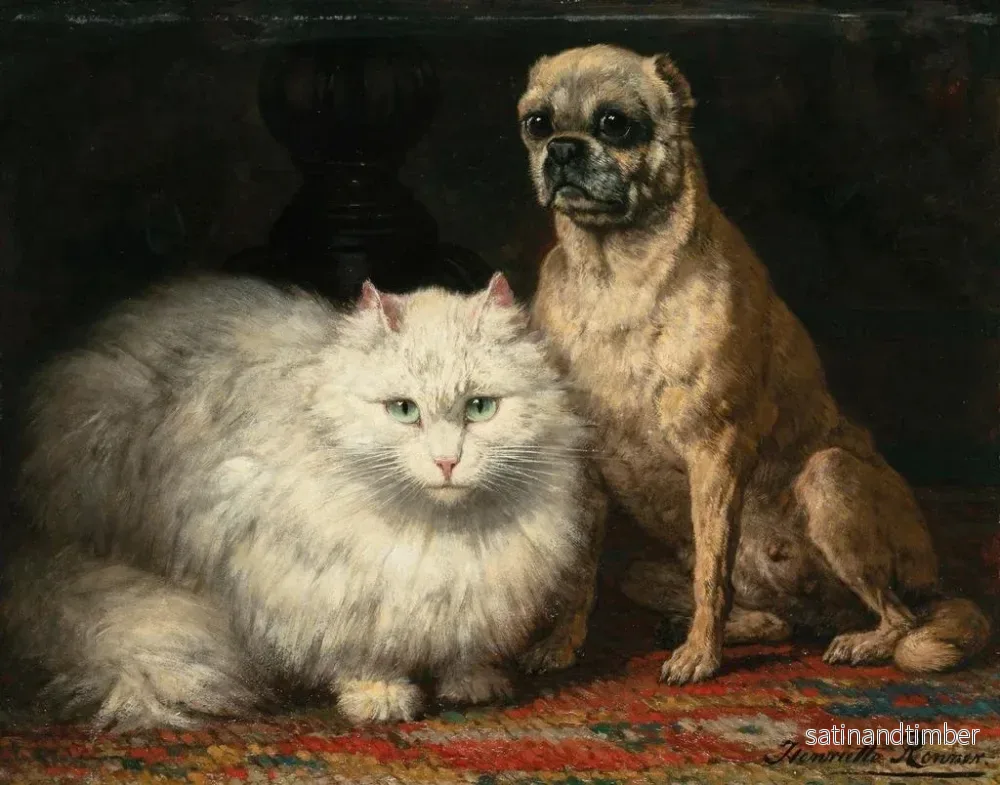 Reproduktion av målningen Två vänner - Henriette Ronner-Knip - Bild 2