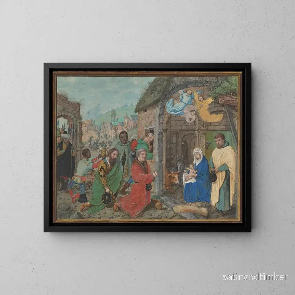 Reproduktion av målningen L'Adoration des Mages - Simon Bening