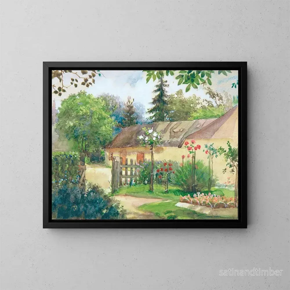 Reproduktion av målningen Vue de jardin - Josef Wawra