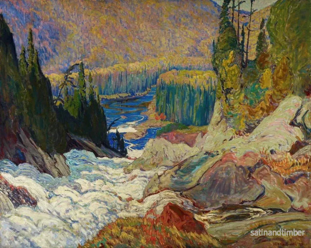 Reproduktion av målningen Chutes de la rivière Montréal - James Edward Hervey MacDonald - Bild 2