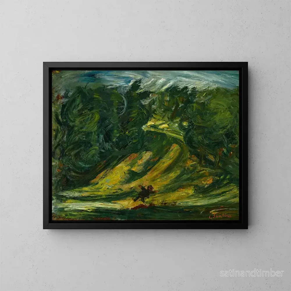 Reproduktion av målningen Landskap - Chaïm Soutine