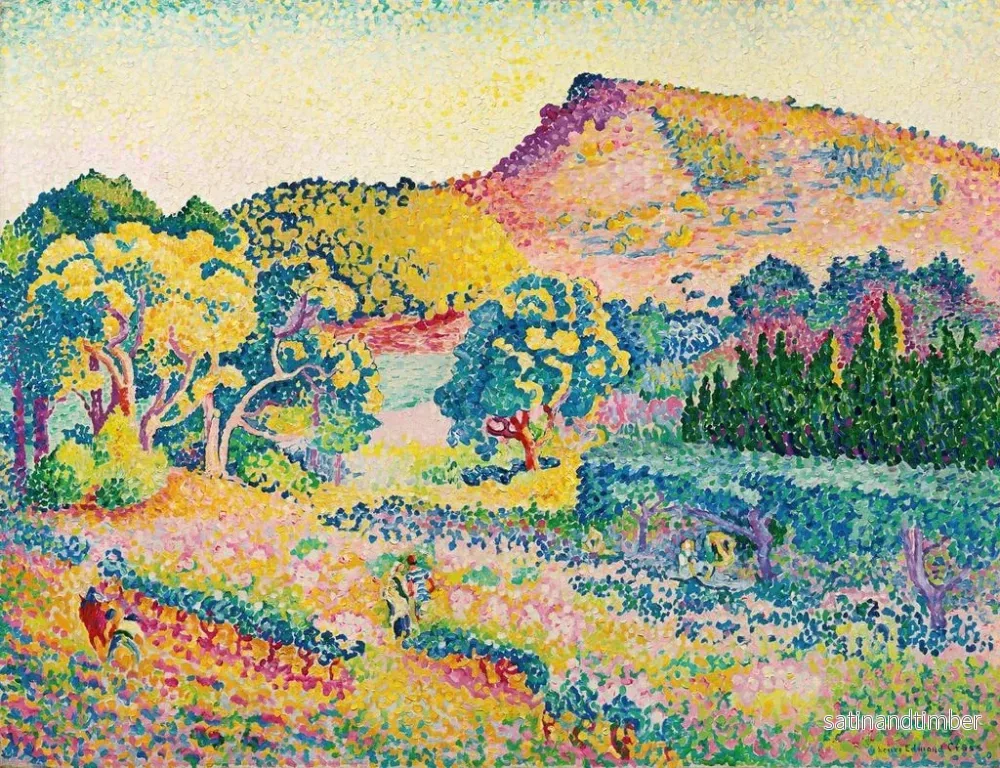 Reproduktion av målningen Landskap med Cap Nègre - Henri-Edmond Cross - Bild 2