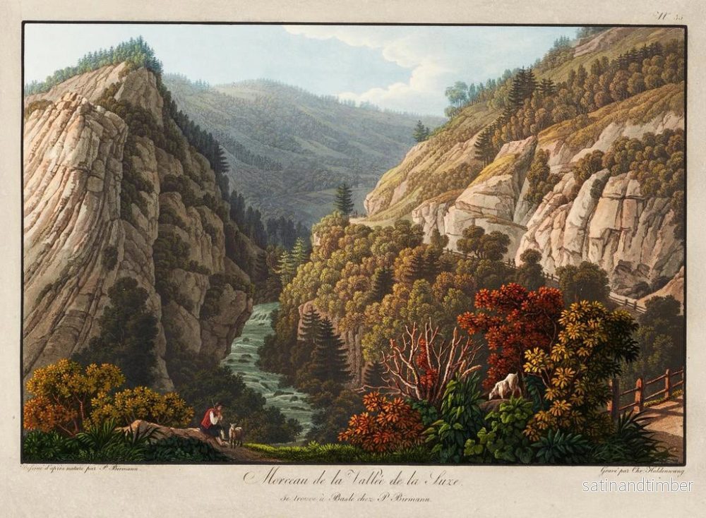 Reproduktion av målningen Morceau de la vallée de la Suze - Peter Birmann - Bild 2