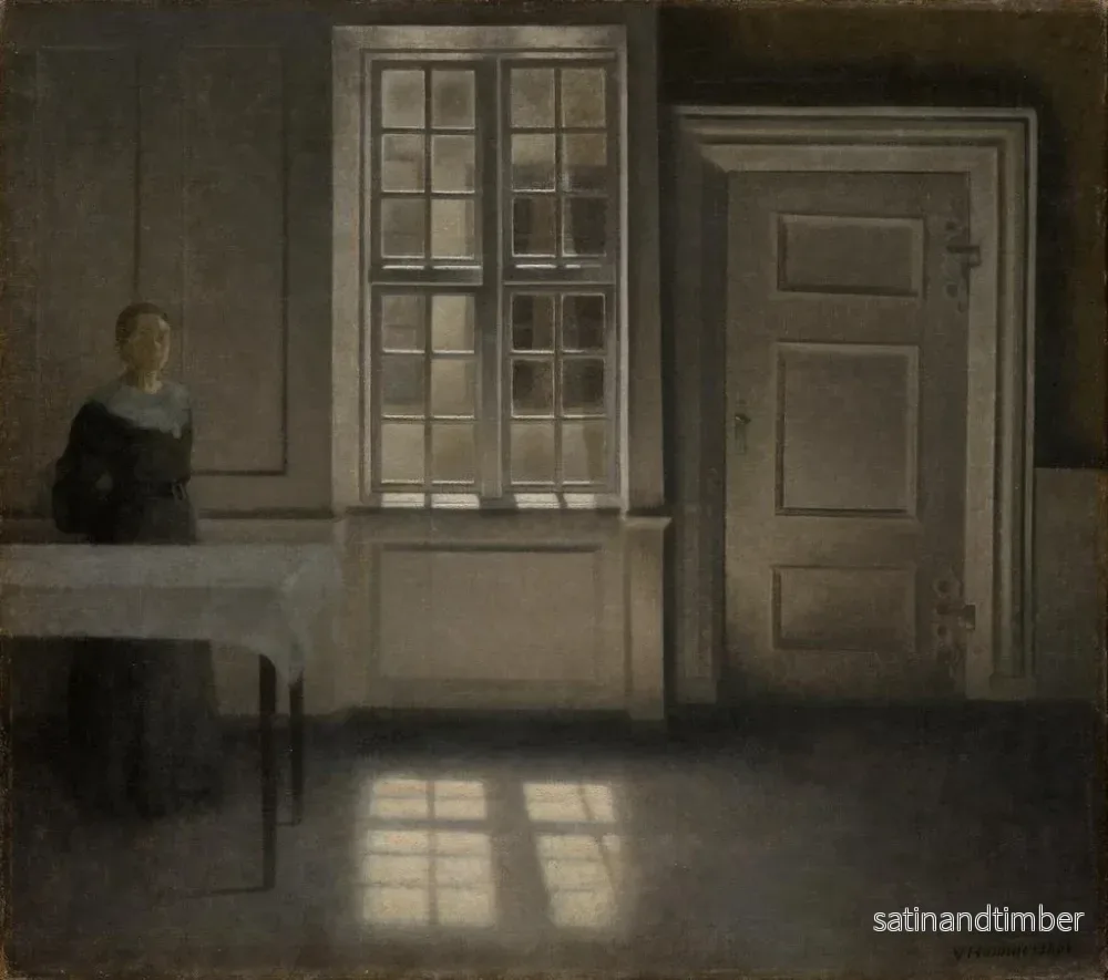 Reproduktion av målningen Soleil de Strandgade - Vilhelm Hammershøi - Bild 2
