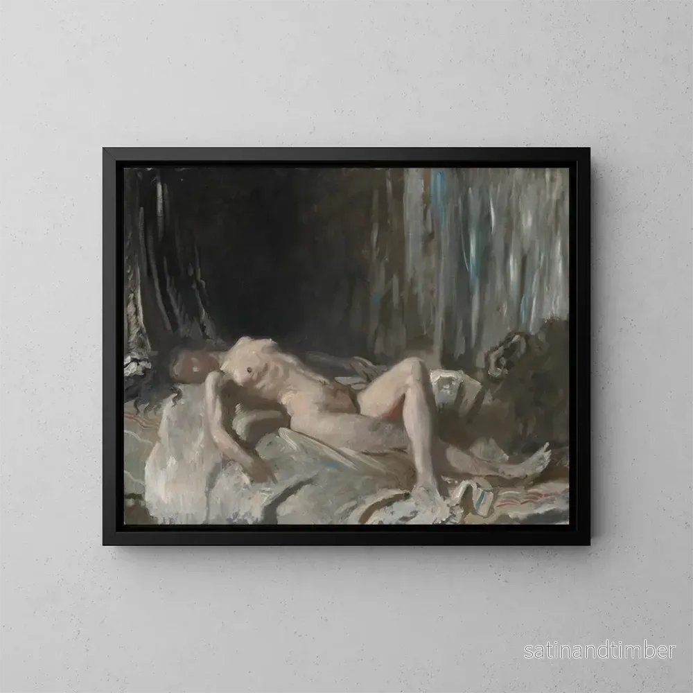 Reproduktion av målningen Studie av en kvinnlig nakenhet - William Orpen