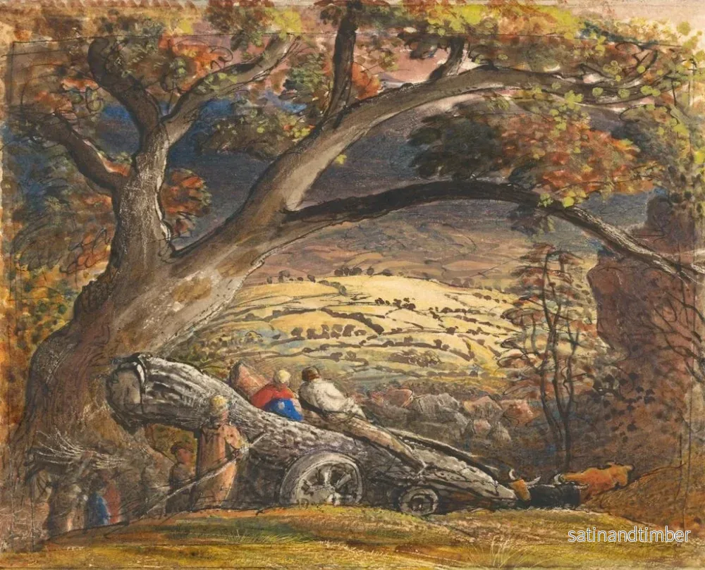 Reproduktion av målningen Le chariot de bois - Samuel Palmer - Bild 2