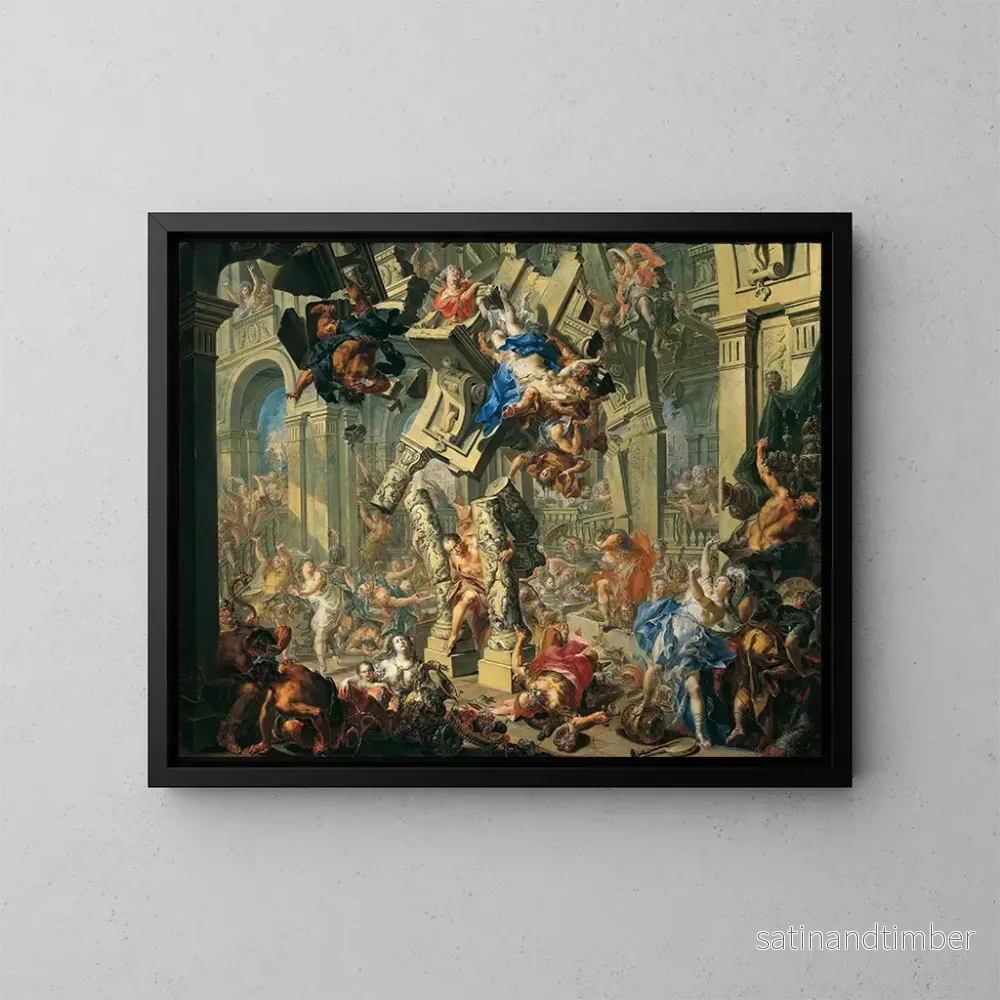 Reproduktion av målningen La revanche de Samson - Johann Georg Platzer