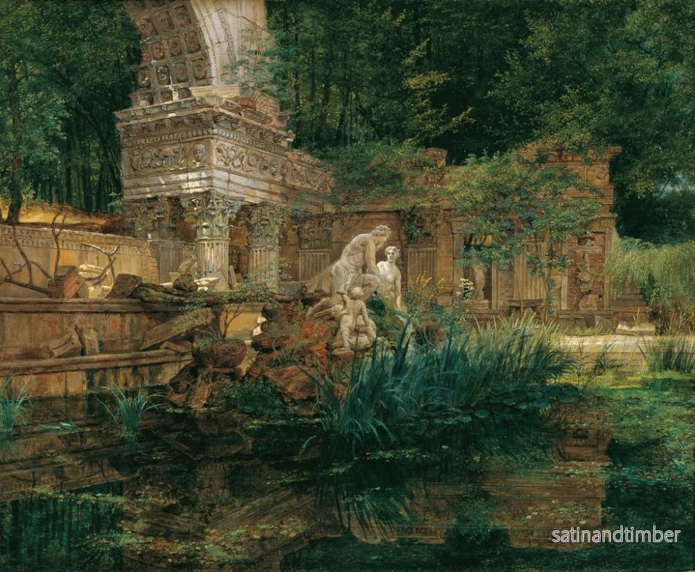 Reproduktion av målningen La ruine romaine à Schönbrunn - Ferdinand Georg Waldmüller - Bild 2