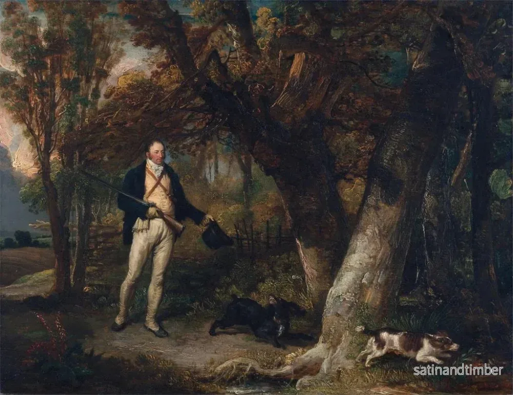 Reproduktion av målningen Le révérend Thomas Levett et ses chiens favoris à la chasse au faisan - James Ward - Bild 2